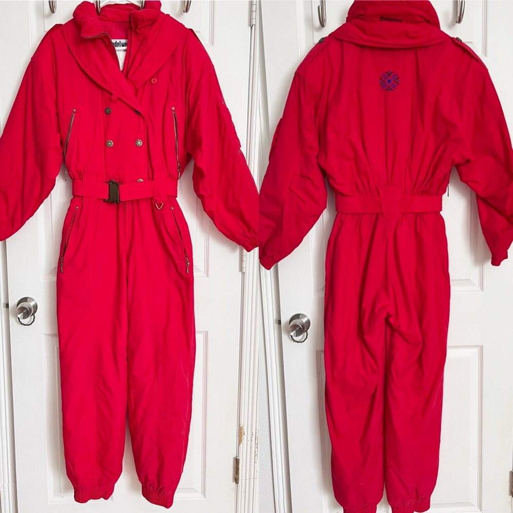 Vintage | Edelweiss Skiwear | One Piece Jumper Ski Snowsuit Womens